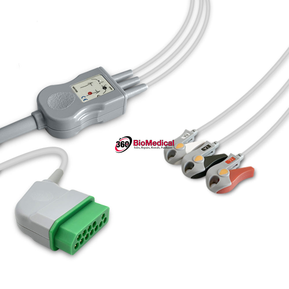 Nihon Kohden One-Piece ECG Cable EC-3013G-A