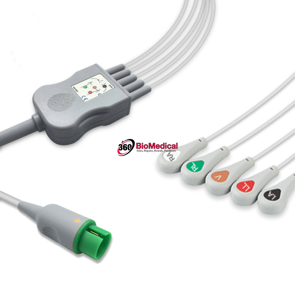 Spacelabs One-Piece ECG Cable EC-5007RS-A