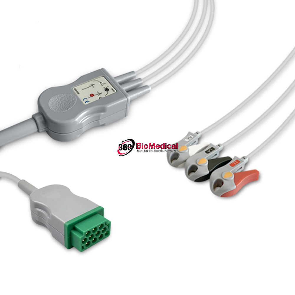 Marquette One-Piece ECG Cable 2001292-001 EC-3004G-A