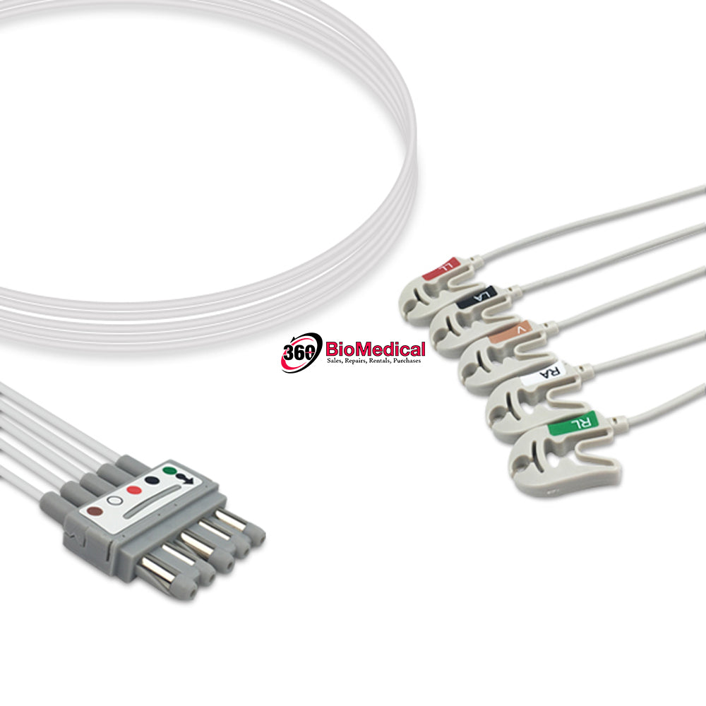 Spacelabs ECG Leadwire 700-0006-37 EL-SLD5-90G-A