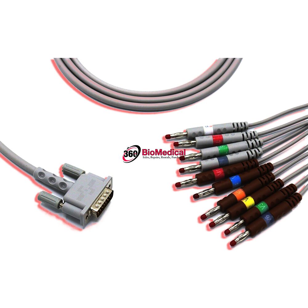 Spacelabs EKG 15 pin 10 Leads Cable-Compatible