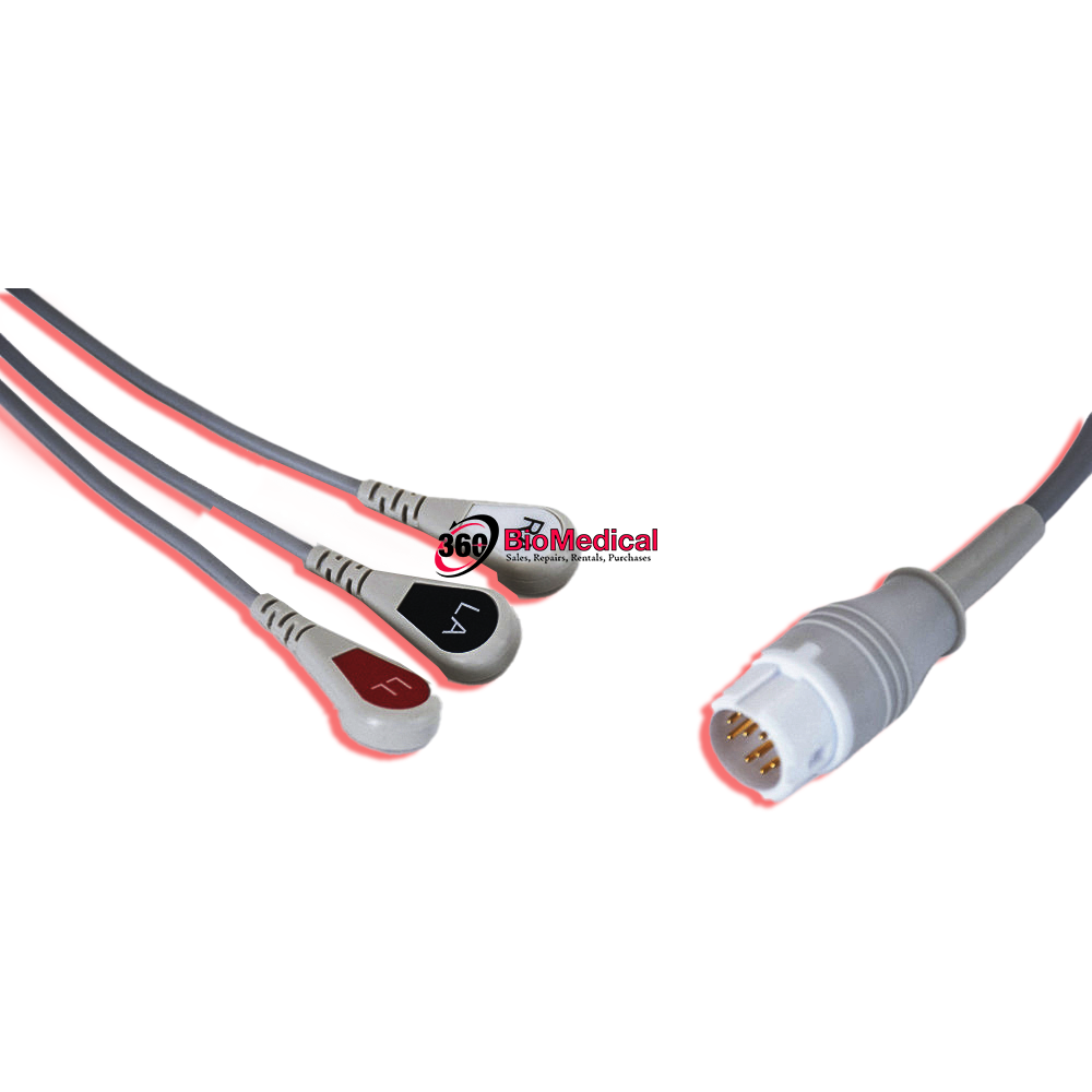 Philips 3 Leadwire ECG M1972A-Compatible