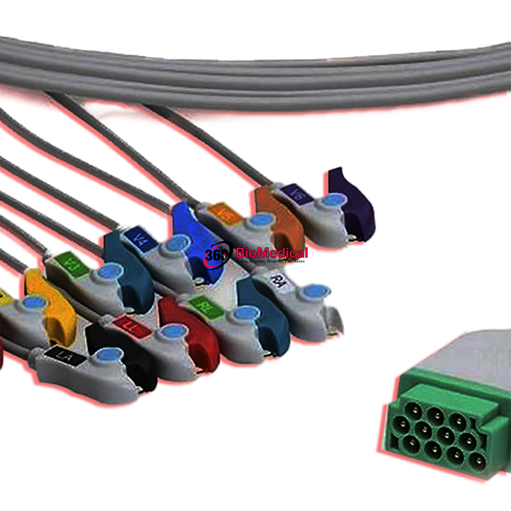 Datex Ohmeda EKG E-prestn Direct-connect cable-Compatible